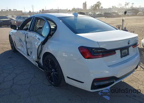 2020 BMW 740I z USA, uszkodzony, nr VIN WBA7T2C07LGF96961